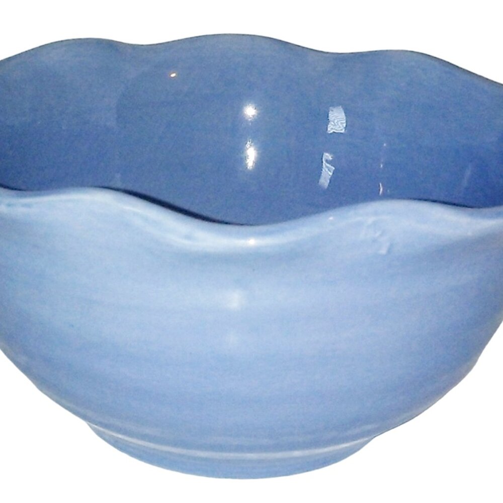 Soup Bowl, Cereal Bowl, Culinary Arts Rouleau Blue Salad Bowl,  Cottagecore Deco